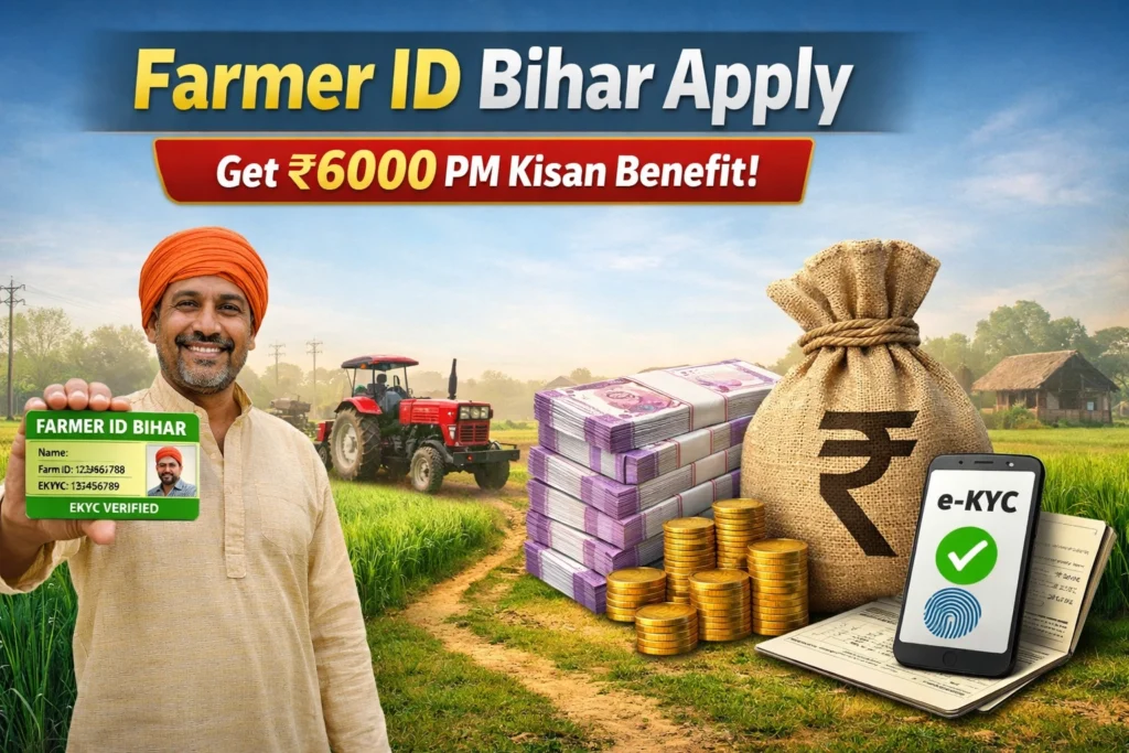 Farmer ID Bihar: 75 लाख किसानों को मिलेगा ₹6000, अभी करें आवेदन