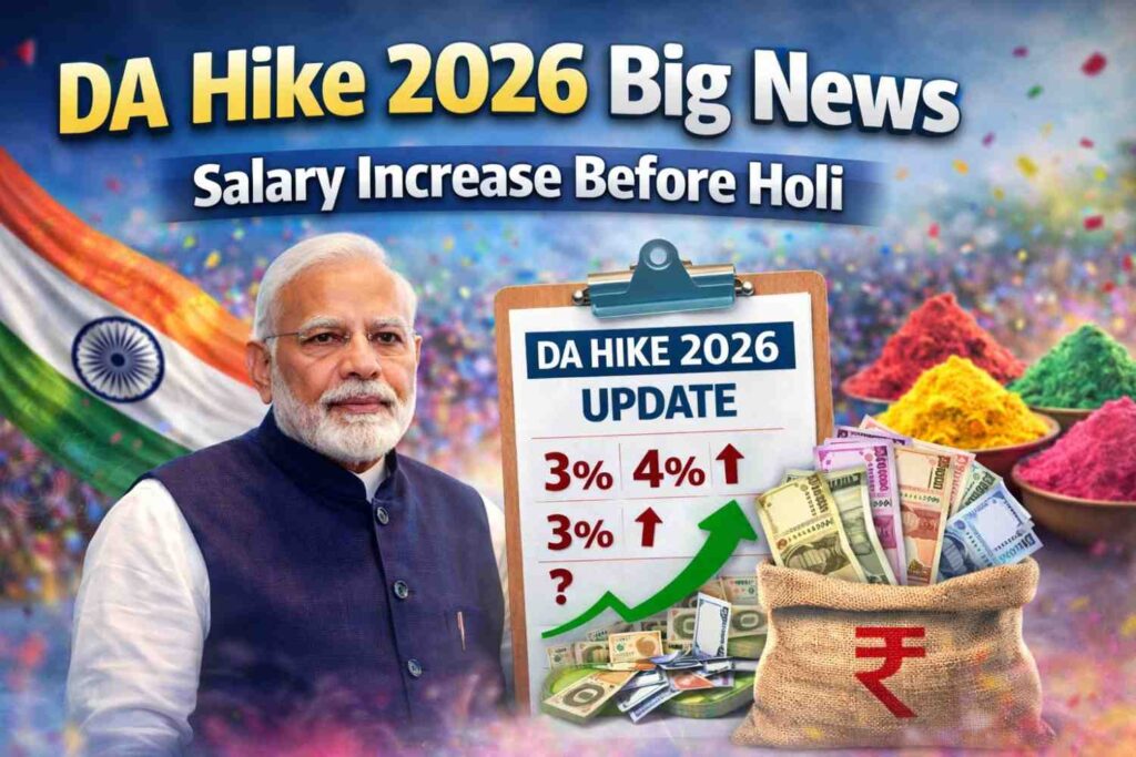 DA Hike 2026 Big News – Salary Increase Before Holi