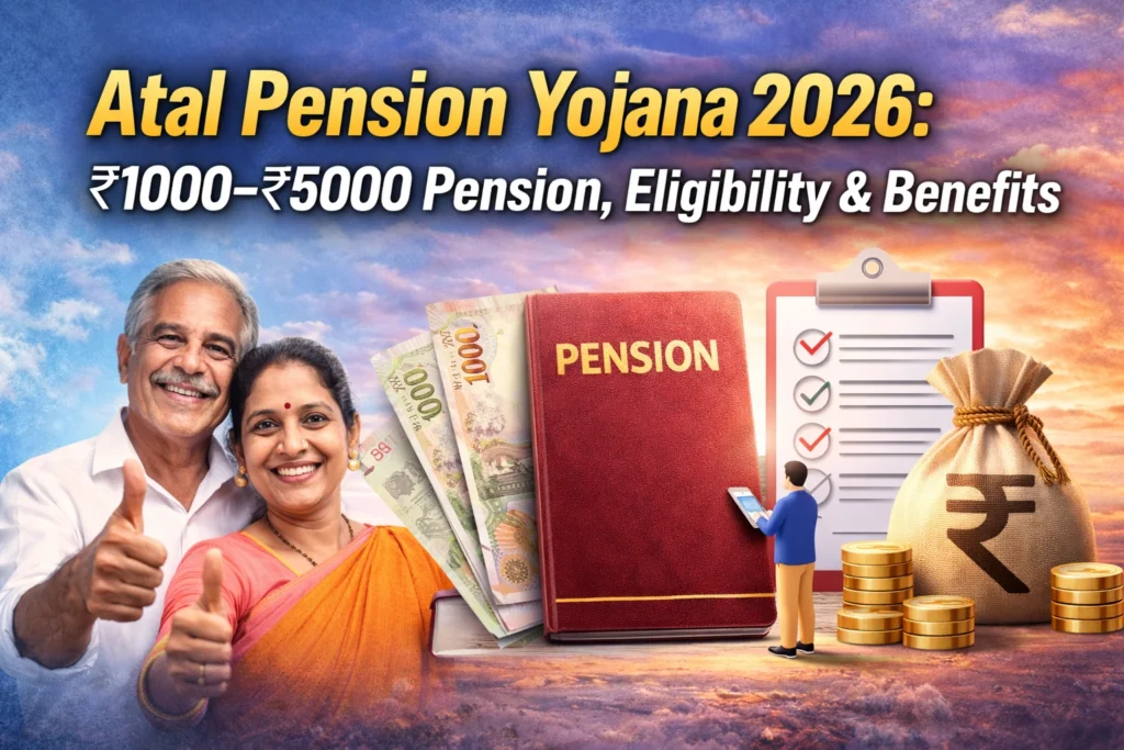 Atal Pension Yojana 2026: ₹1000–₹5000 Pension, Eligibility & Benefits